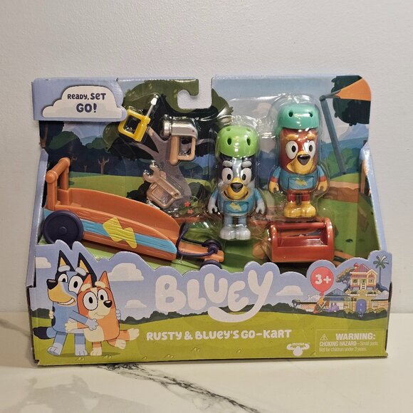 Bluey, Rusty & Bluey's Go-Kart Vehicle and Figures Pack - Picture 3 of 7